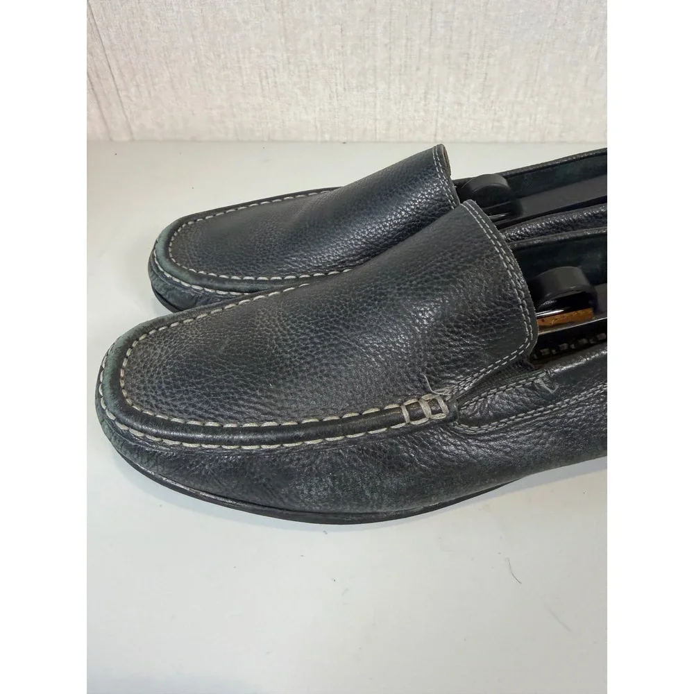G.H‎ Bass & Co Connor Size 8M Loafer Black Brazil Leather Shoes